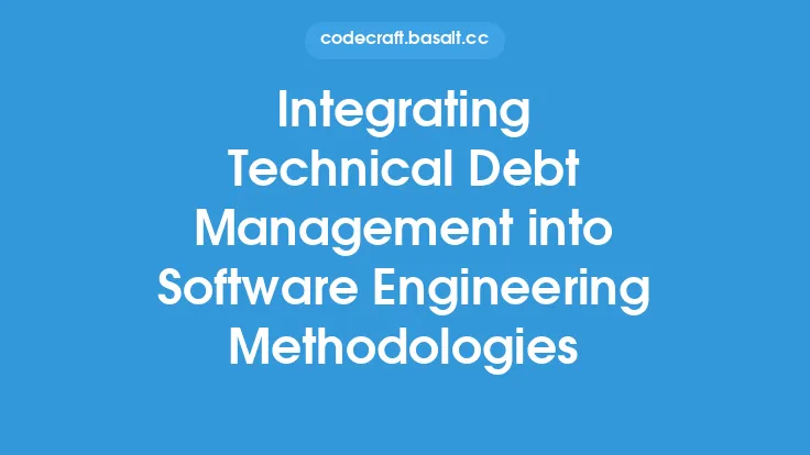 Integrating Technical Debt Management into Software Engineering Methodologies Thumbnail