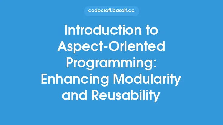 Introduction to Aspect-Oriented Programming: Enhancing Modularity and Reusability Thumbnail