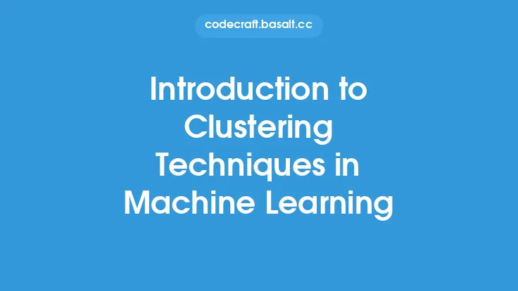 Introduction to Clustering Techniques in Machine Learning Thumbnail