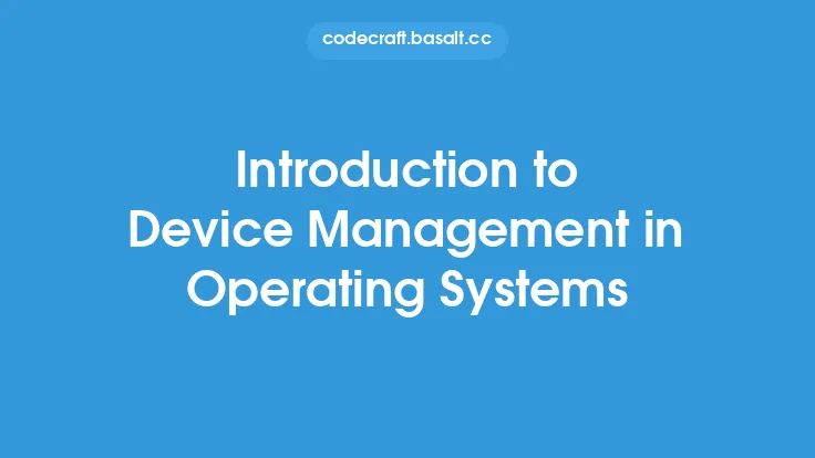Introduction to Device Management in Operating Systems Thumbnail