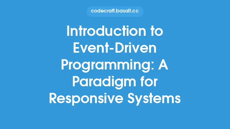 Introduction to Event-Driven Programming: A Paradigm for Responsive Systems Thumbnail