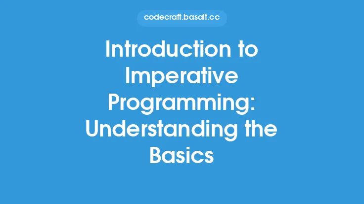 Introduction to Imperative Programming: Understanding the Basics Thumbnail