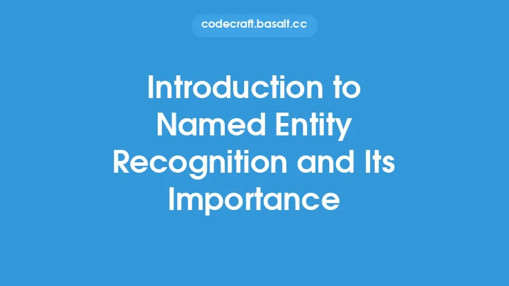 Introduction to Named Entity Recognition and Its Importance Thumbnail
