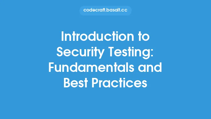 Introduction to Security Testing: Fundamentals and Best Practices Thumbnail
