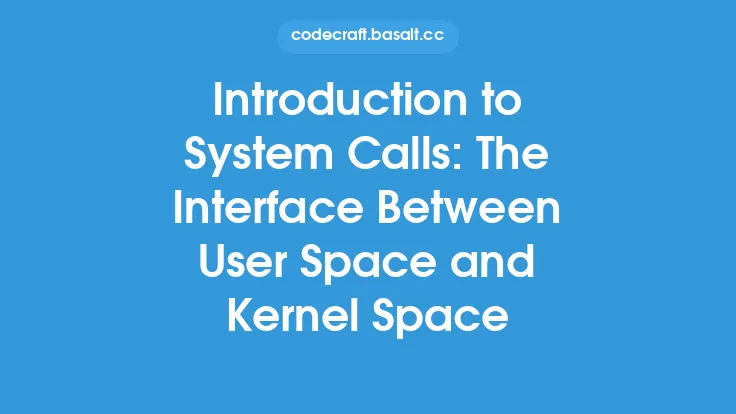 Introduction to System Calls: The Interface Between User Space and Kernel Space Thumbnail