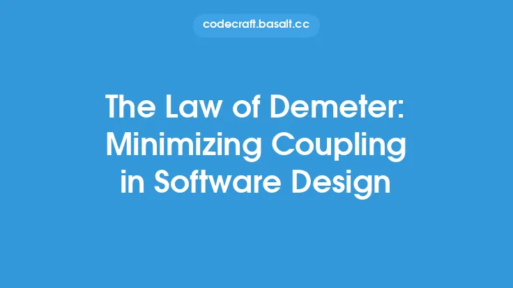 The Law of Demeter: Minimizing Coupling in Software Design Thumbnail