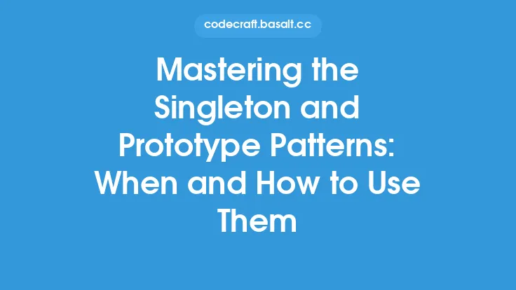 Mastering the Singleton and Prototype Patterns: When and How to Use Them Thumbnail