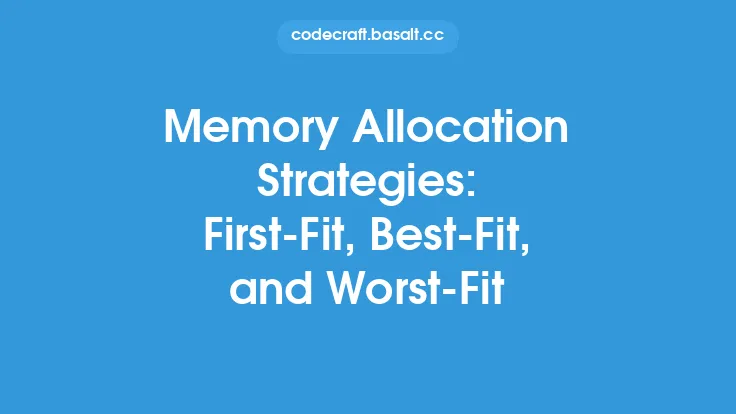 Memory Allocation Strategies: First-Fit, Best-Fit, and Worst-Fit Thumbnail