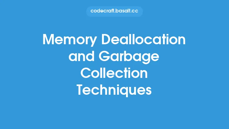 Memory Deallocation and Garbage Collection Techniques Thumbnail