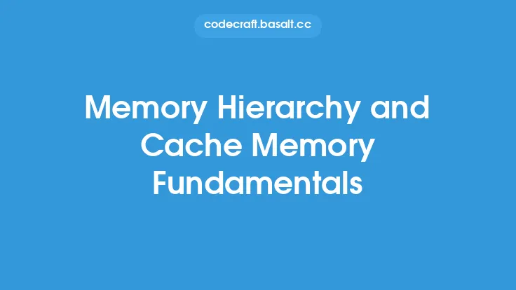 Memory Hierarchy and Cache Memory Fundamentals Thumbnail