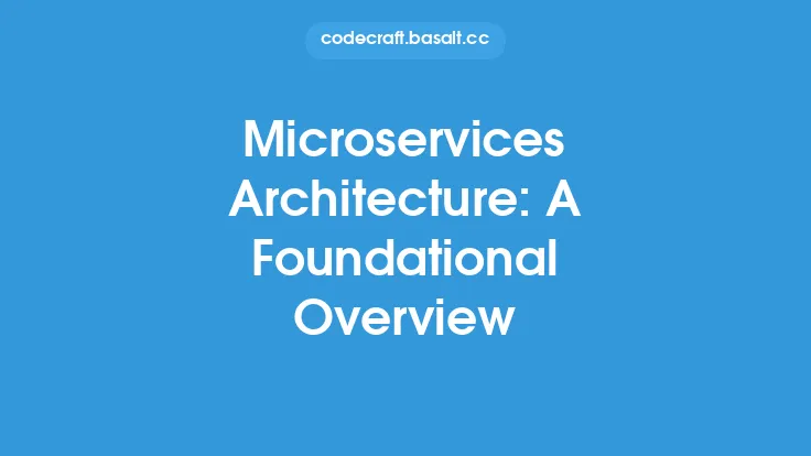 Microservices Architecture: A Foundational Overview Thumbnail