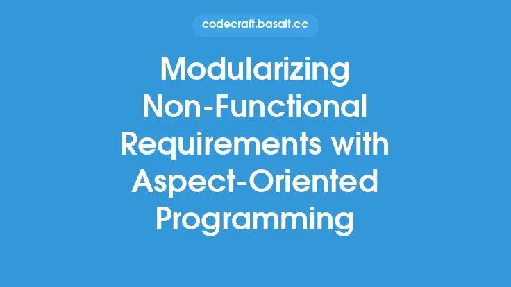 Modularizing Non-Functional Requirements with Aspect-Oriented Programming Thumbnail