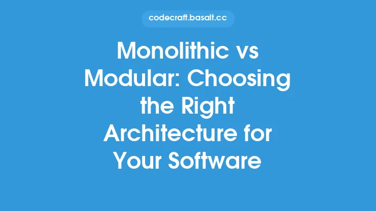 Monolithic vs Modular: Choosing the Right Architecture for Your Software Thumbnail