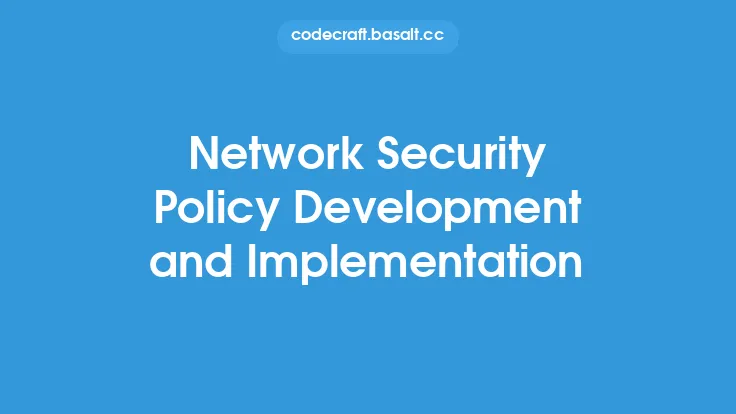 Network Security Policy Development and Implementation Thumbnail