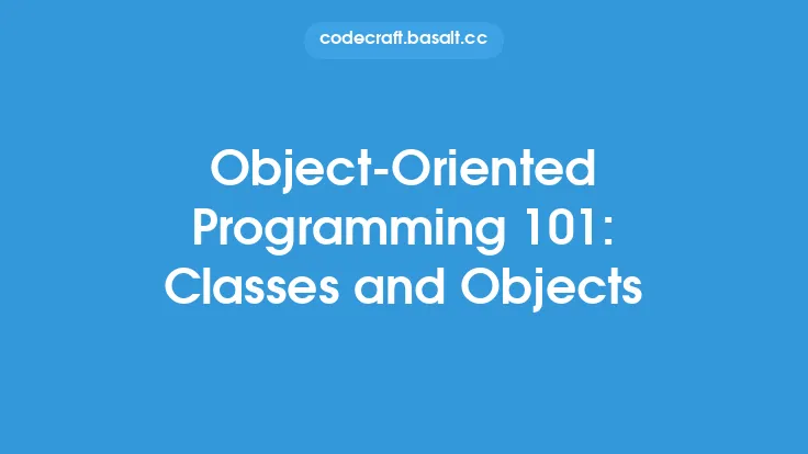 Object-Oriented Programming 101: Classes and Objects Thumbnail