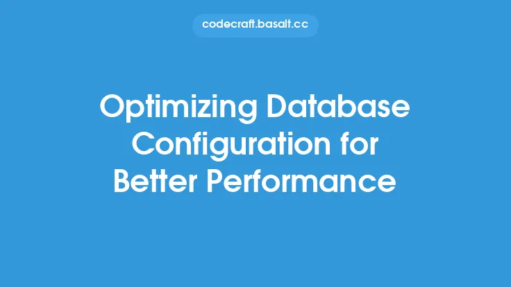 Optimizing Database Configuration for Better Performance Thumbnail