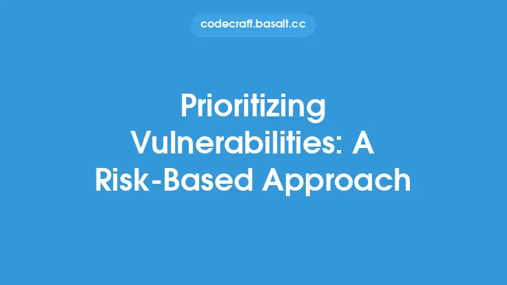 Prioritizing Vulnerabilities: A Risk-Based Approach Thumbnail