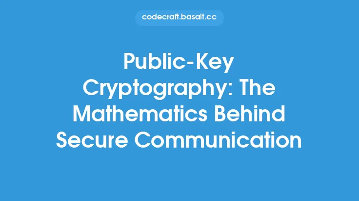Public-Key Cryptography: The Mathematics Behind Secure Communication Thumbnail
