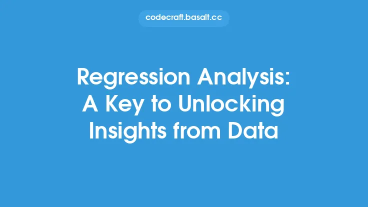 Regression Analysis: A Key to Unlocking Insights from Data Thumbnail