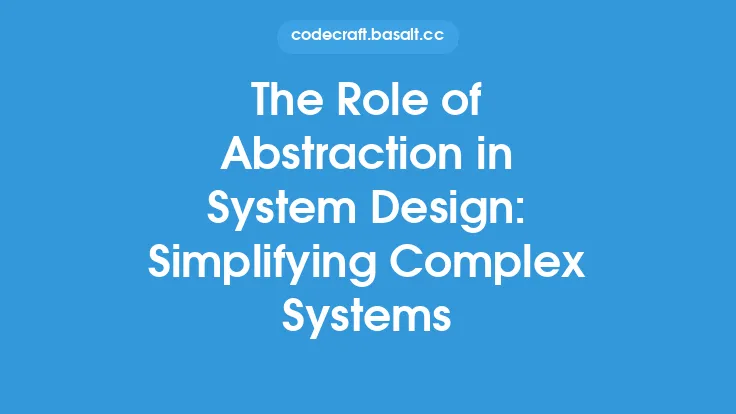 The Role of Abstraction in System Design: Simplifying Complex Systems Thumbnail