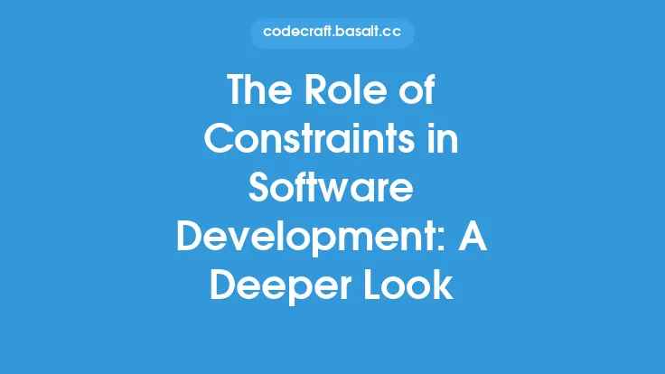 The Role of Constraints in Software Development: A Deeper Look Thumbnail