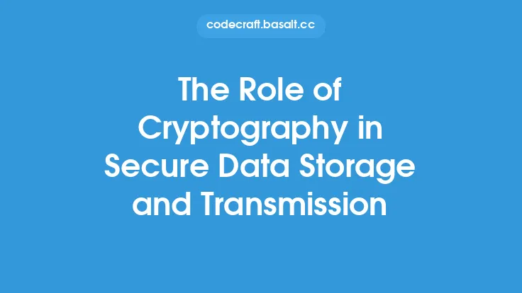 The Role of Cryptography in Secure Data Storage and Transmission Thumbnail