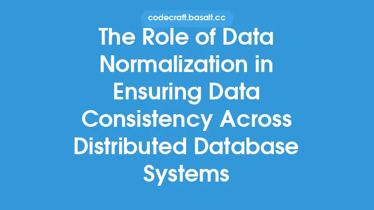 The Role of Data Normalization in Ensuring Data Consistency Across Distributed Database Systems Thumbnail