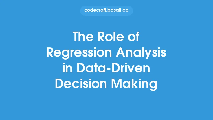 The Role of Regression Analysis in Data-Driven Decision Making Thumbnail