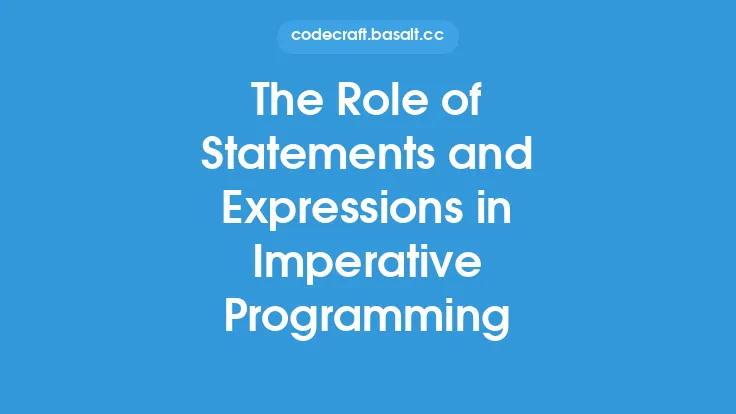 The Role of Statements and Expressions in Imperative Programming Thumbnail