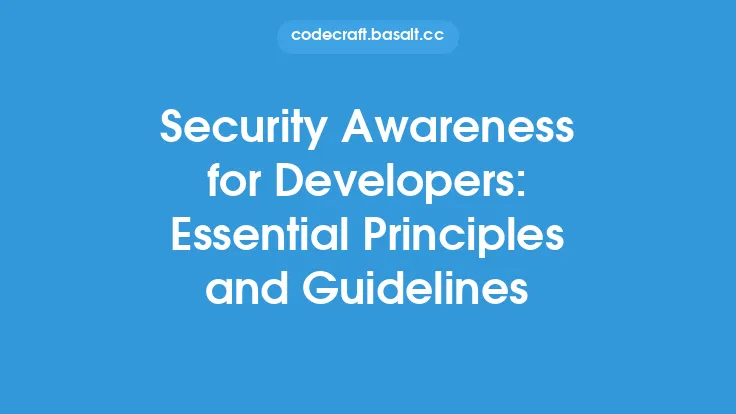 Security Awareness for Developers: Essential Principles and Guidelines Thumbnail