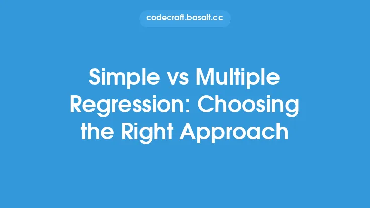 Simple vs Multiple Regression: Choosing the Right Approach Thumbnail