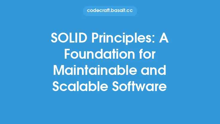 SOLID Principles: A Foundation for Maintainable and Scalable Software Thumbnail