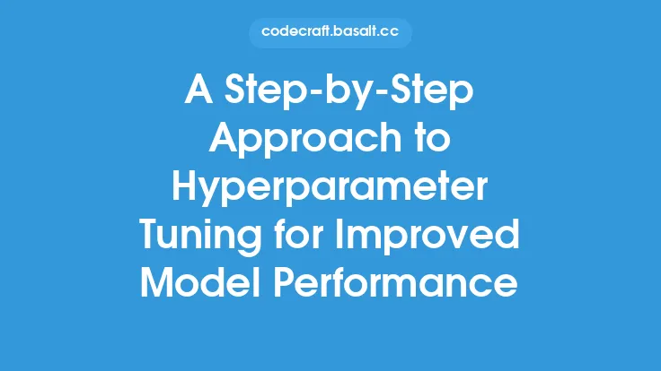 A Step-by-Step Approach to Hyperparameter Tuning for Improved Model Performance Thumbnail