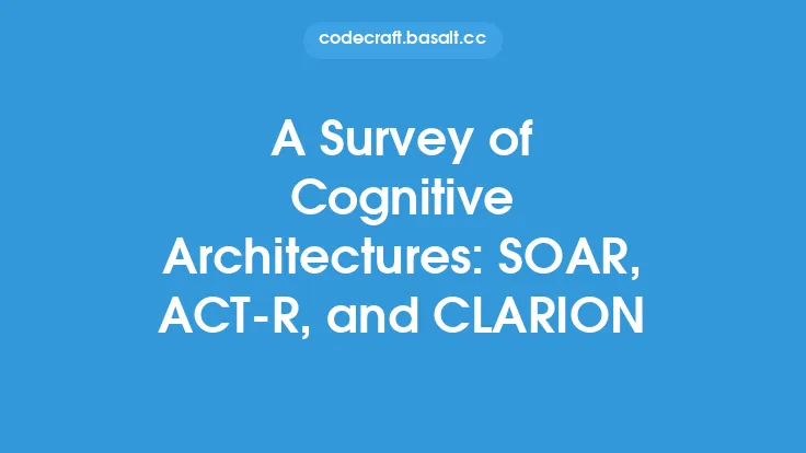 A Survey of Cognitive Architectures: SOAR, ACT-R, and CLARION Thumbnail
