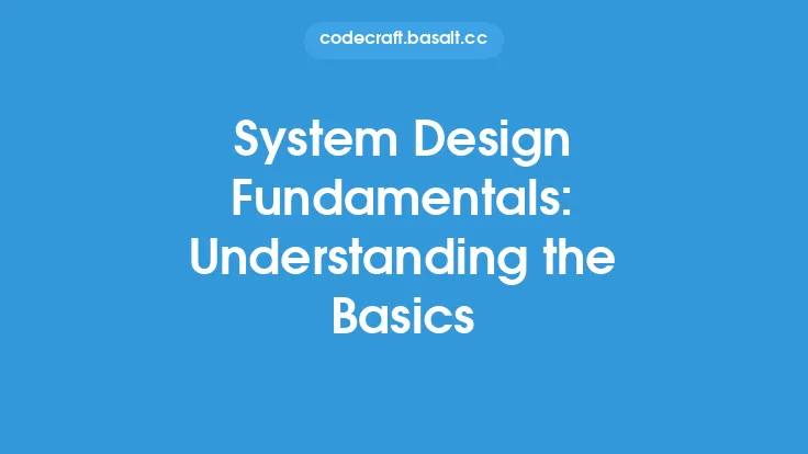 System Design Fundamentals: Understanding the Basics Thumbnail