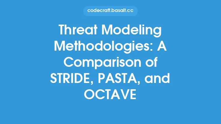 Threat Modeling Methodologies: A Comparison of STRIDE, PASTA, and OCTAVE Thumbnail