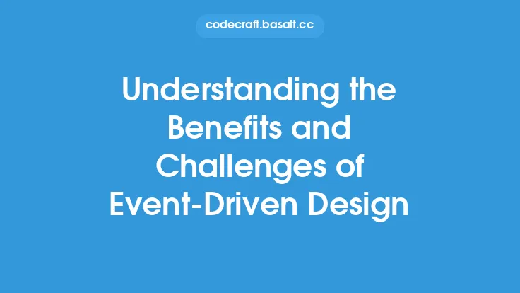 Understanding the Benefits and Challenges of Event-Driven Design Thumbnail