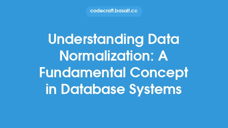 Understanding Data Normalization: A Fundamental Concept in Database Systems Thumbnail