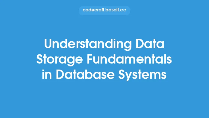 Understanding Data Storage Fundamentals in Database Systems Thumbnail