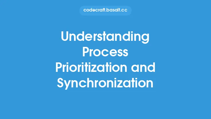 Understanding Process Prioritization and Synchronization Thumbnail
