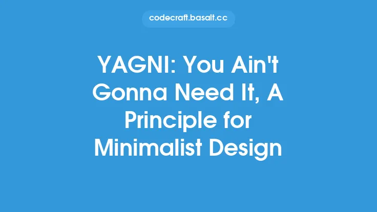 YAGNI: You Ain